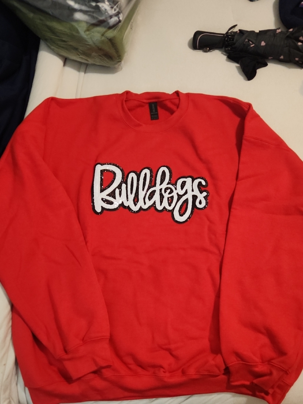 Red Bulldogs Graphic Crewneck Sweatshirt